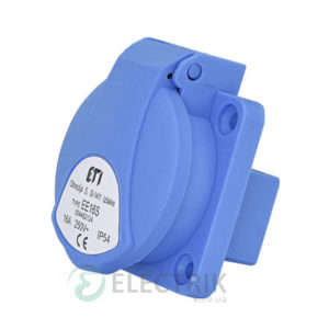 Розетка встраиваемая EE-16S IP54 (16A, 250V, Schuko), ETI (Словения)