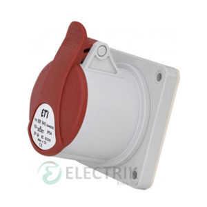Розетка встраиваемая EER-1643 IP54 STRAIGHT (16A, 400V, 3P+PE), ETI (Словения)