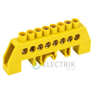 Шина нулевая в комбинированном DIN-изоляторе типа «Стойка» ШНИ-8x12-8-КС-Ж, IEK