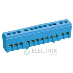 Шина нулевая в корпусном изоляторе на DIN-рейку ШНИ-6x9-10-К-С, IEK