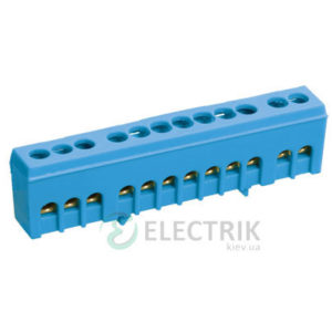 Шина нулевая в корпусном изоляторе на DIN-рейку ШНИ-6x9-14-К-С, IEK