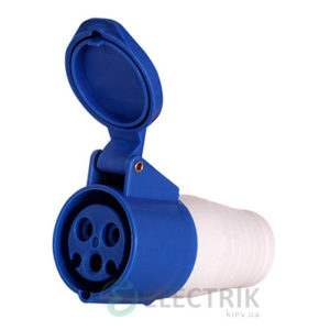 Силовая розетка переносная e.socket.pro.3.16 (213) 2P+PE 16А 220В IP44, E.NEXT