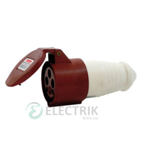 Силовая розетка переносная e.socket.pro.4.32 (224) 3P+PE 32А 380В IP44, E.NEXT