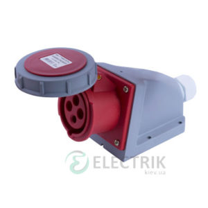 Силовая розетка стационарная e.socket.114.16.67 3P+PE 16А 400В IP67, E.NEXT