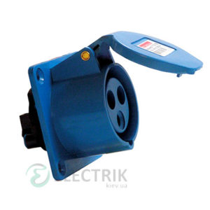 Силовая розетка стационарная встраиваемая e.socket.pro.5.32.wall (425) 3P+N+PE 32А 380В IP44, E.NEXT