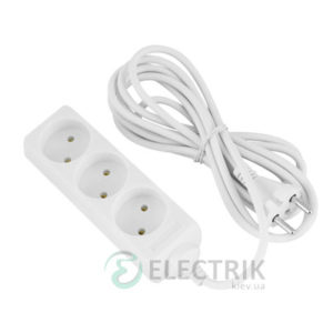 Удлинитель на 3 гнезда 3 м без заземления e.es.3.3, E.NEXT
