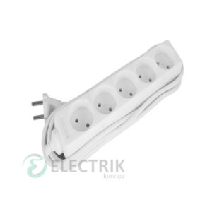 Удлинитель на 5 гнезд 1.5 м без заземления e.es.5.1.5, E.NEXT