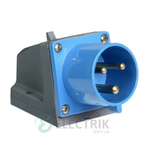 Вилка ССИ-523 стационарная 2P+PE 32А 220В IP44, IEK