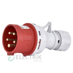 Вилка кабельная EV-3253 IP44 (32A, 400V, 3P+N+PE), ETI (Словения)