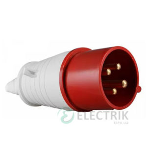 Вилка переносная ВП 32А/4 (024) 3P+PE 32А 415В IP44, АСКО-УКРЕМ