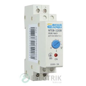 Реле времени NTE8-120В задержка включения 10-120 сек