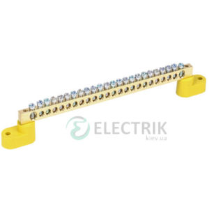 Шина нулевая на двух угловых изоляторах ШНИ-6x9-24-У2-Ж, IEK