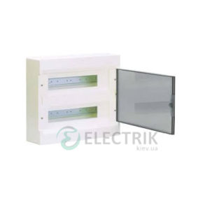 Щит на 24 модуля накладной с прозрачной дверью Hager Cosmos VD212TD